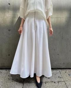 超美品】CLANE W FACE FRONT ZIP FLARE SKIRT - メルカリ