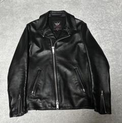 NO ID. パイピングレザー ダブルライダース ルイスレザー 666