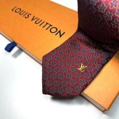 美品 ルイヴィトン Louis Vuitton ネクタイ シルク100%