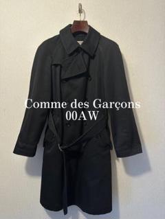極美品⭐️ブラックコムデギャルソン ショートトレンチコート 光沢感 黒 Mサイズ 2025年最新】COMME des GARCONS レディース トレンチコート