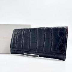 J&M DAVIDSON クロコダイルレザー 長財布 グレー 2025年最新】j&m davidson 財布 クロコの人気アイテム - メルカリ