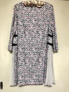 美品ローズティアラ大きいサイズ46ブラックパールチュニックストレッチ ローズティアラ チュニック size46