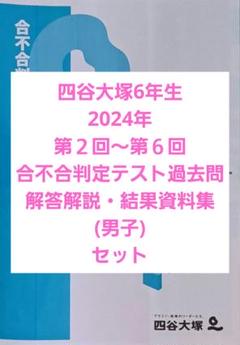 2025年最新】四谷大塚 合不合判定テスト 6年の人気アイテム