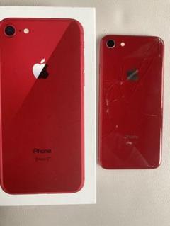 ジャンク品　iPhone 8ブラック 背面ひび割れあり ジャンクApple iPhone 8 黒 背面ひび割れあり