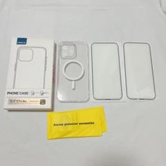iPhone 15 Pro Max ケースMagSafe対応 フィルムセット2枚