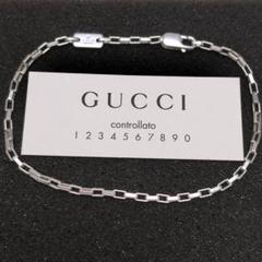 グッチ ベネチアン ブレスレット 約19cm スクエア 925 GUCCI - 美品 オールドグッチ GUCCI ベネチアン ブレスレットの