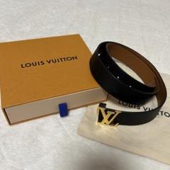 美品 ルイヴィトン LVイニシャルリバーシブル レザーベルト 正規品 M9521 LOUIS VUITTON ルイヴィトン M9521 サンチュール・イニシャル