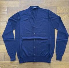 PRADA】ヴァージンウールカーディガン NAVY (新同) IT48