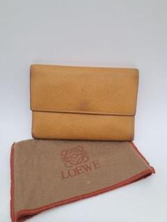 LOEWE 　アナグラム　型押し　三つ折り財布 ダストバッグ付き