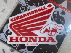 HONDA × サンリオキャラクターズ　透明 ステッカー　シナモロール 01