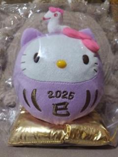 希少レア ハローキティ だるま ぬいぐるみ 金のダルマ 平成