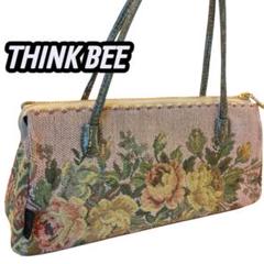 Think Bee! シンクビー　ハンドバッグ　ゴブラン織　花柄