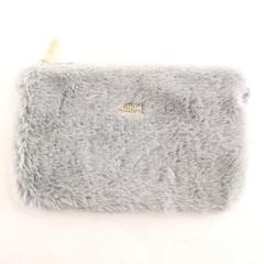 美品 アーカー ポーチ 小物入れ ファー L1-9509