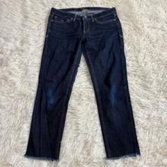 m1043 美品✨JETLOSANGELES 半端丈デニムパンツ ジーンズ ラフ