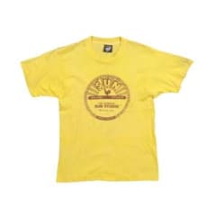 在原みゆ紀 着用 80's SUN STUDIO Tシャツ　XLサイズ ☆在原みゆ紀着☆Sun Studio サンスタジオ Tシャツ 企業ロゴ 黒