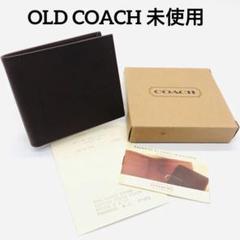オールドコーチ　4693 レザー　二つ折り財布　ブラウン　デッドストック オールドコーチ 4693 レザー 二つ折り財布 ブラウン デッド