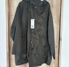 新品 サテン COMME CA ISM スプリングコートLカーキ