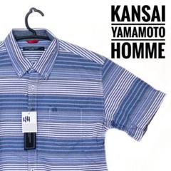 KANSAI YAMAMOTO HOMME 夏用半袖ボタンダウンシャツ Lサイズ