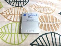 PS2　プレイステーション2用　ソニー純正　メモリーカード　サテンシルバー