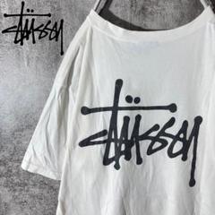 [大人気]　ステューシー　Tシャツ　プリント◎　ストックロゴ　存在感◎　ド定番