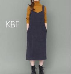 新品タグ付き KBF ケービーエフコーデュロイビスチェワンピース