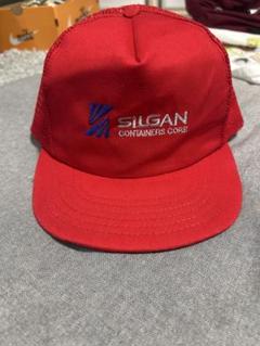 USA製 SILGAN 企業ロゴ刺繍mesh CAP red