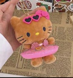 キティ　ティッシュボックスカバー　ぬいぐるみ　日焼け　ハワイ　バカンス　ウクレレ ハワイ限定 サンリオ ハローキティ ウクレレ 日焼けキティ
