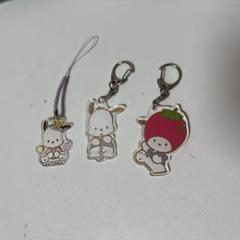 サンリオ　ポチャッコ　アクリルキーホルダー　3点セット