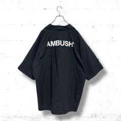 AMBUSH オーバーサイズ　オープンカラー　シャツ　半袖　ブランドロゴ入り AMBUSH オーバーサイズ オープンカラー シャツ 半袖 ブランド
