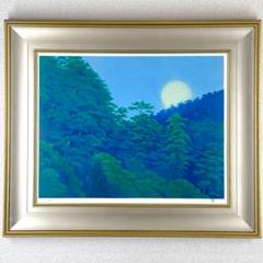 東山　魁夷、渓音、希少な額装用画集より、版上刷サイン入、新品高級額装付 東山 魁夷、渓音、希少な額装用画集より、版上刷サイン入、新品