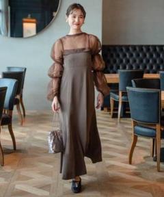 Kastane Tulle layered bare dress