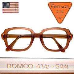 美品Romco USAヴィンテージ眼鏡 USSアメリカ海軍 ミリタリー スクエアのサムネイル