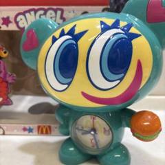 【非売品/動作確認済/価格相談可】エンジェルブルー 置き時計 マクドナルドコラボ 非売品/動作確認済/価格相談可】エンジェルブルー 置き時計