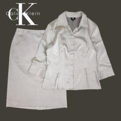 03T541☆ Calvin Klein 薄手 ビジネス スカート セットアップ