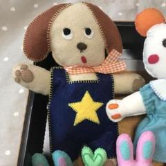 フェルトマスコット　いぬくん