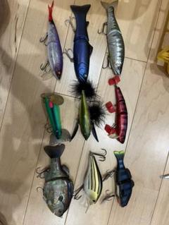 バス釣り　ビッグベイト　ルアーセット ビッグベイト ルアー ジグ 3本セット スローシンキング 海 川