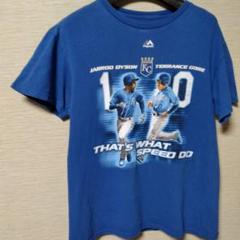ロイヤルズのダイソンとゴアの俊足コンビTシャツ メジャーリーガー、青　値下げのサムネイル