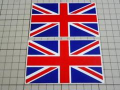 イギリス ステッカー 2枚105×61mm 当時物 英国 グレートブリテン 国旗