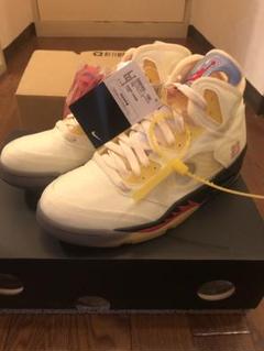新品 Nike ナイキ オフホワイト エアジョーダン レトロ5 26.5