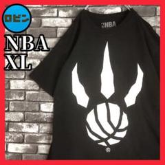 NBA トロントラプターズ 鬼フェード ビッグロゴ Tシャツtシャツ バスケ 黒