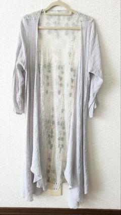 fifth 花柄刺繍入り薄ロングカーディガン