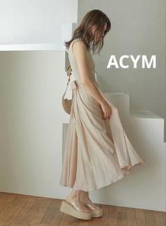 ACYM▷アシームノースリーブロングワンピース新品タグ付き
