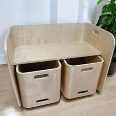 子ども用テーブル 椅子セット 木製 キッズデスク キッズチェア おもちゃ収納