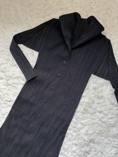 【着用3回♡希少】PLEATS PLEASEビックカラーロングコートカーディガン 着用3回♡希少】PLEATS PLEASEビックカラーロングコートカーディガン