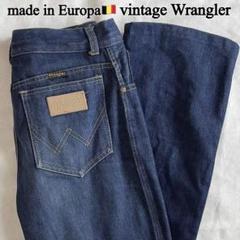 最先端 ベルギー製ヨーロッパヴィンテージ Wrangler ストレートデニム パンツ