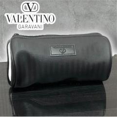 VALENTINO GARAVANI ヴァレンティノ　ブラック　黒　ポーチ　ロゴ