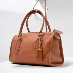 OLD COACH Satchel Handbag Leather Brown