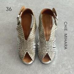CHIE MIHARA｜サンダル メタリックシルバー 36 23-23.5cm CHIE MIHARA｜サンダル メタリックシルバー 36 23-23.5cm - メルカリ