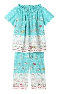 ◎新品未使用タグなし　マタノアツコ　パジャマ　160 丸首　フリル　カワイイ♡ 新品タグ付き マタノアツコ パジャマ ルームウェア 千鳥 グレー M