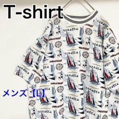 YZ74【US輸入】TIN BADO　Tシャツ【メンズL相当】半袖　白色他